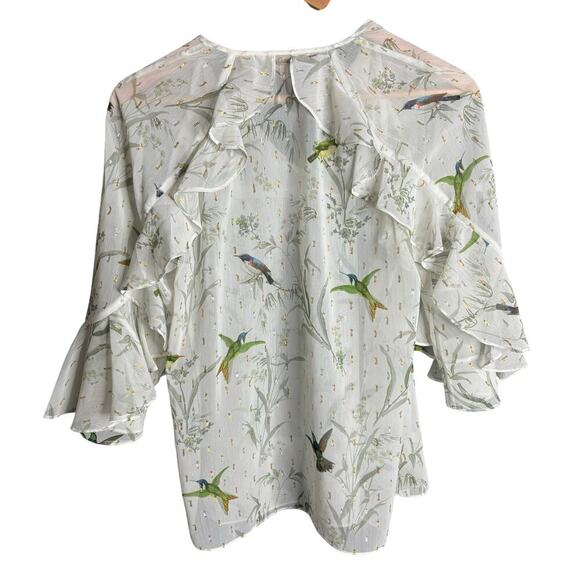 Ted Baker Lassii Fortune Blouse White Size S - Picture 7 of 8